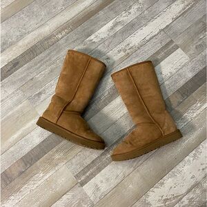Tall chestnut Ugg boots